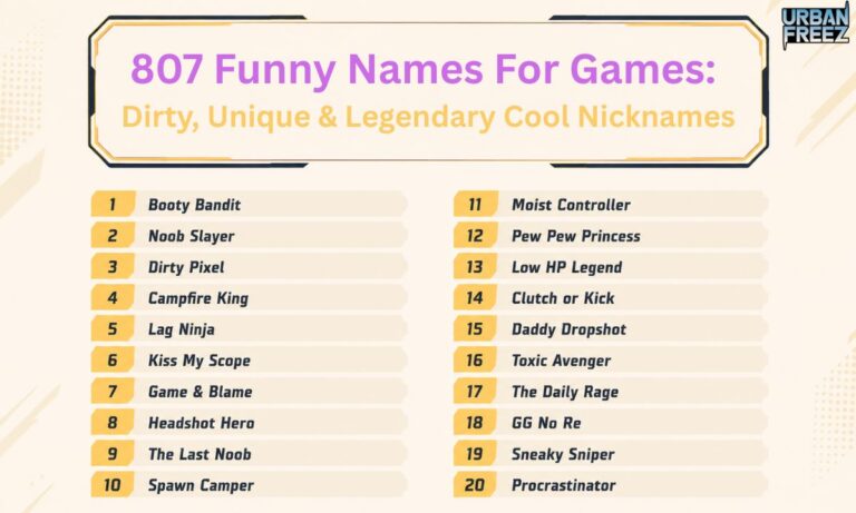 807-funny-names-for-games-dirty-unique-and-legendary-cool-nicknames