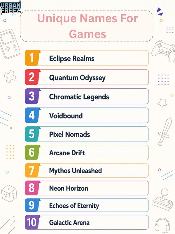 Names For Games